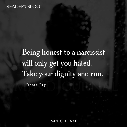 Being honest to a narcissist