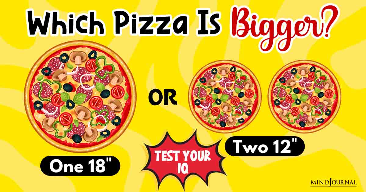 Test Your IQ: Which Pizza Is Bigger? You Have Only Seconds!